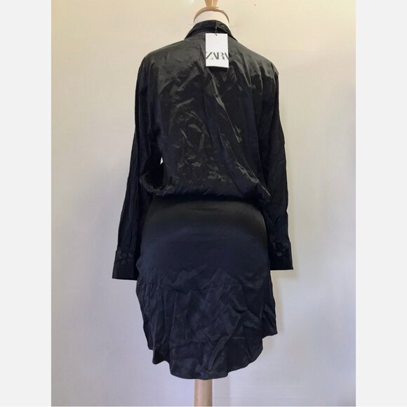 Zara Satin Effect Mini Dress - Picture 7 of 7
